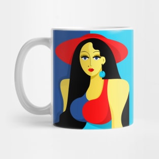 Lady Pop Art Mug